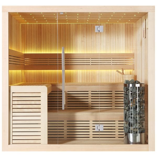 Saune Complete - Sauna finlandeza Nordic Repose 220x200x210cm din hemlock