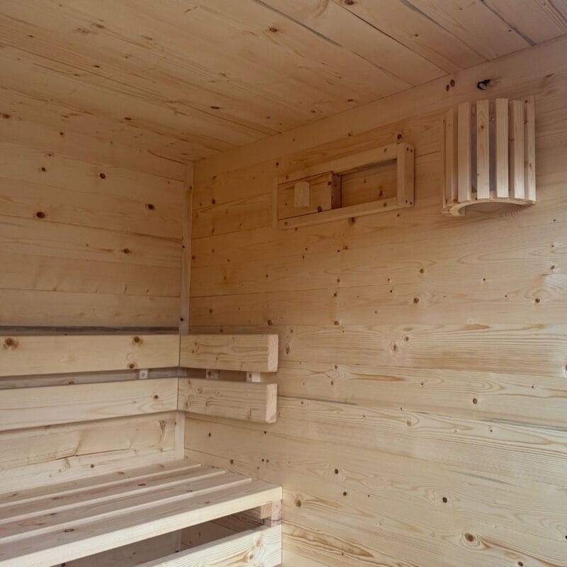 Sauna de exterior Stand Alone interior