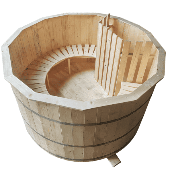 Ciubar cu apa fierbinte HotTub – Spa rustic, Ø =2,25 m, 4-10 pers