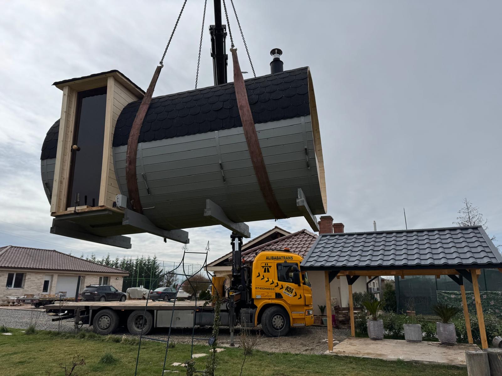 Sauna finlandeză panoramică